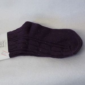 Fashion Boutique Black Ribbed Crew Socks